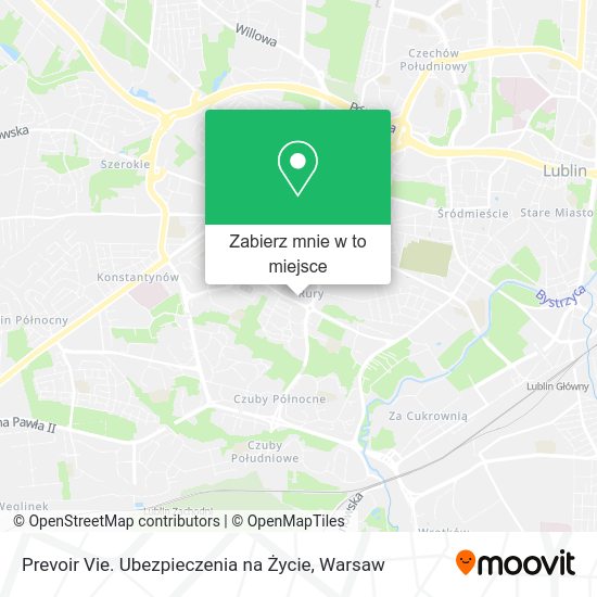 Mapa Prevoir Vie. Ubezpieczenia na Życie