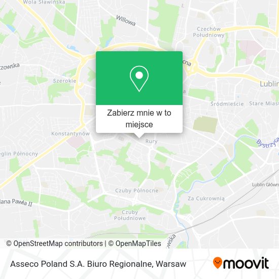 Mapa Asseco Poland S.A. Biuro Regionalne