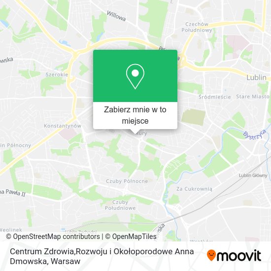 Mapa Centrum Zdrowia,Rozwoju i Okołoporodowe Anna Dmowska