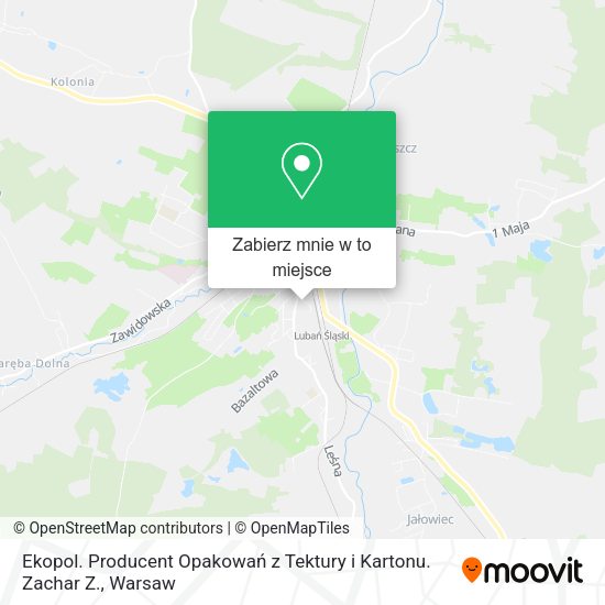 Mapa Ekopol. Producent Opakowań z Tektury i Kartonu. Zachar Z.