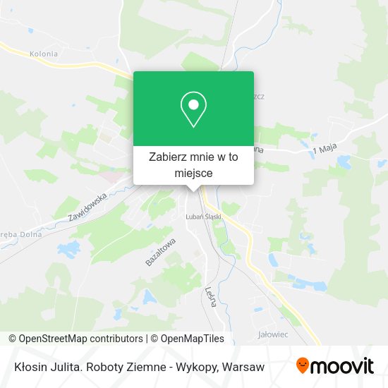 Mapa Kłosin Julita. Roboty Ziemne - Wykopy