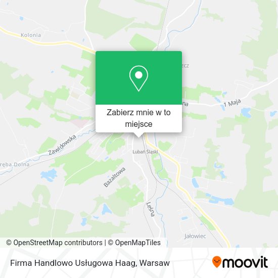 Mapa Firma Handlowo Usługowa Haag