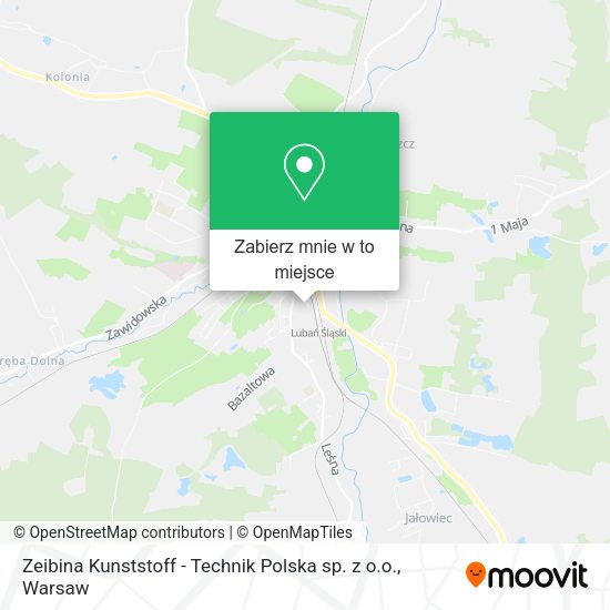 Mapa Zeibina Kunststoff - Technik Polska sp. z o.o.