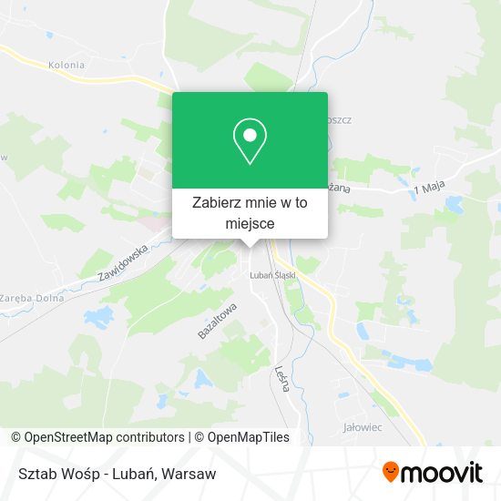 Mapa Sztab Wośp - Lubań