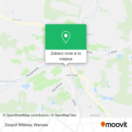 Mapa Zespół Willowy