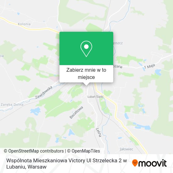 Mapa Wspólnota Mieszkaniowa Victory Ul Strzelecka 2 w Lubaniu