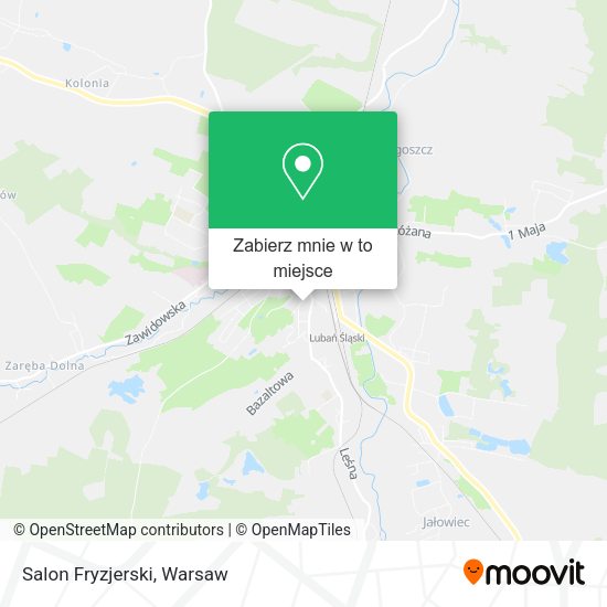 Mapa Salon Fryzjerski