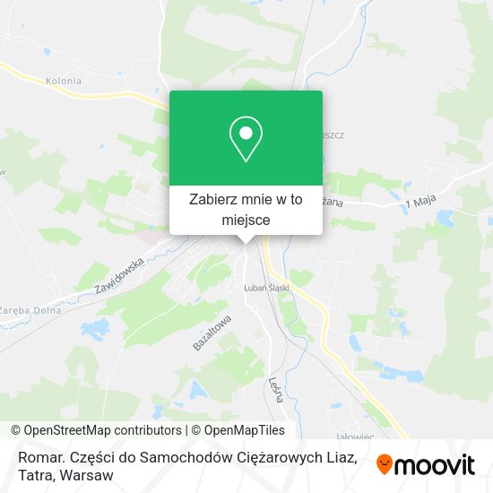 Mapa Romar. Części do Samochodów Ciężarowych Liaz, Tatra