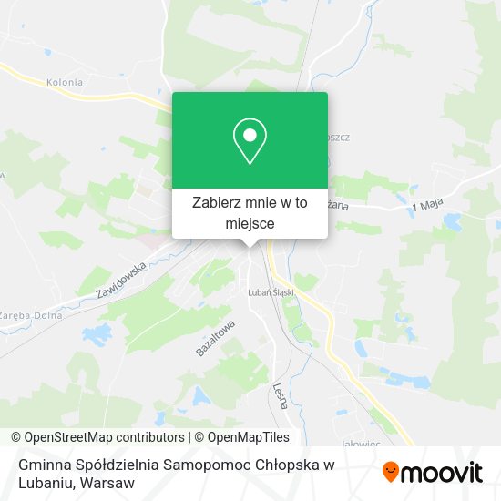 Mapa Gminna Spółdzielnia Samopomoc Chłopska w Lubaniu