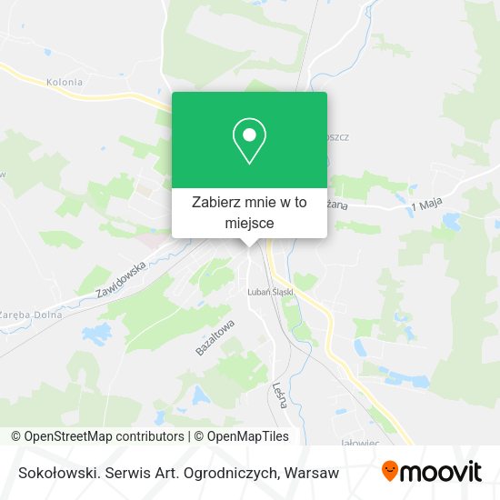 Mapa Sokołowski. Serwis Art. Ogrodniczych