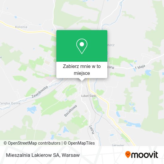 Mapa Mieszalnia Lakierow SA