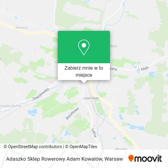 Mapa Adaszko Sklep Rowerowy Adam Kowalów