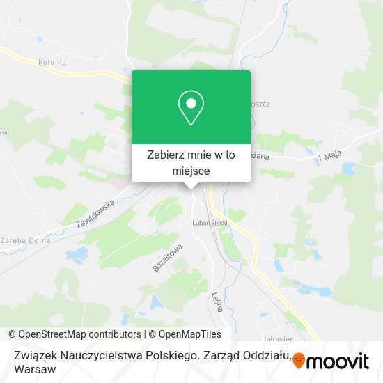 Mapa Związek Nauczycielstwa Polskiego. Zarząd Oddziału