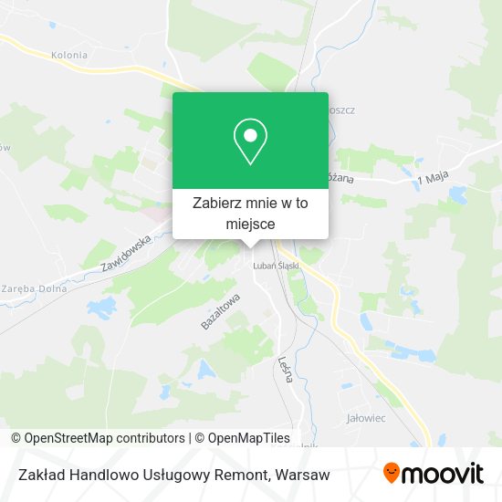 Mapa Zakład Handlowo Usługowy Remont