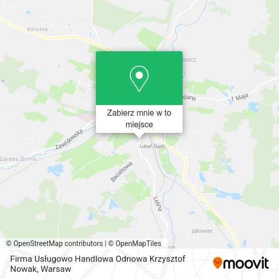 Mapa Firma Usługowo Handlowa Odnowa Krzysztof Nowak