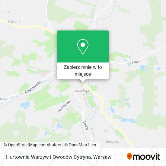 Mapa Hurtownia Warzyw i Owoców Cytryna