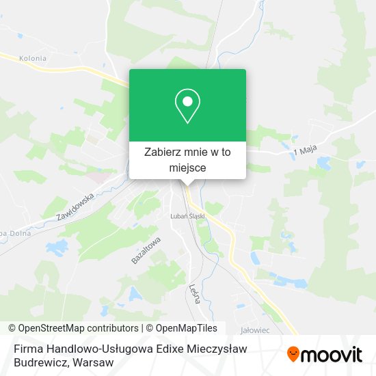 Mapa Firma Handlowo-Usługowa Edixe Mieczysław Budrewicz