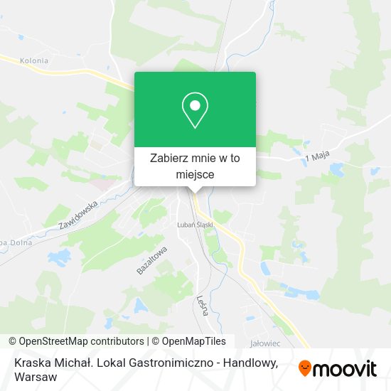 Mapa Kraska Michał. Lokal Gastronimiczno - Handlowy