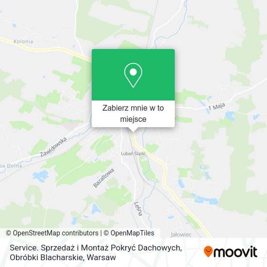 Mapa Service. Sprzedaż i Montaż Pokryć Dachowych, Obróbki Blacharskie