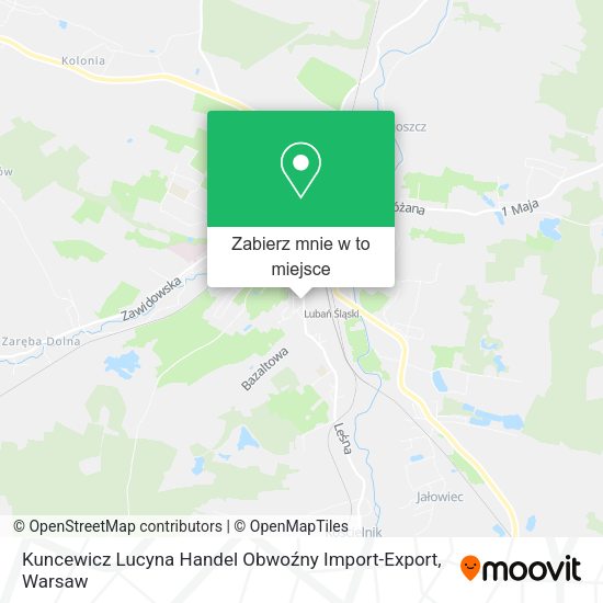 Mapa Kuncewicz Lucyna Handel Obwoźny Import-Export