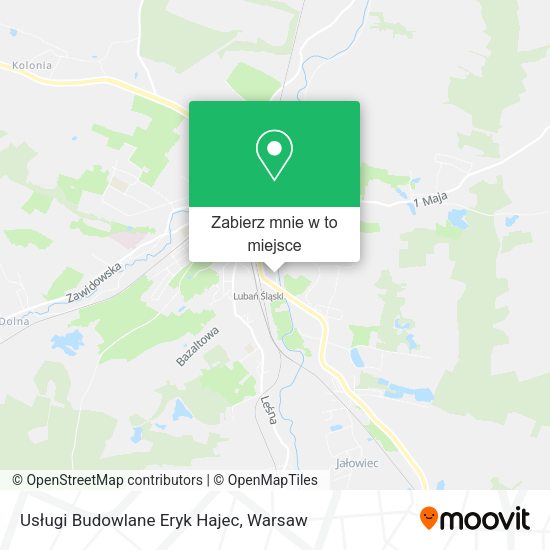 Mapa Usługi Budowlane Eryk Hajec