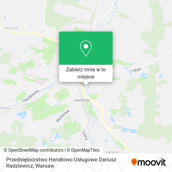 Mapa Przedsiębiorstwo Handlowo Usługowe Dariusz Radziewicz