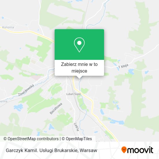 Mapa Garczyk Kamil. Usługi Brukarskie