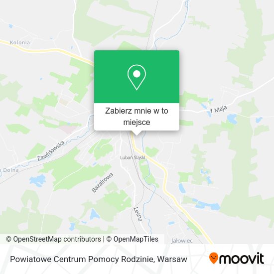 Mapa Powiatowe Centrum Pomocy Rodzinie