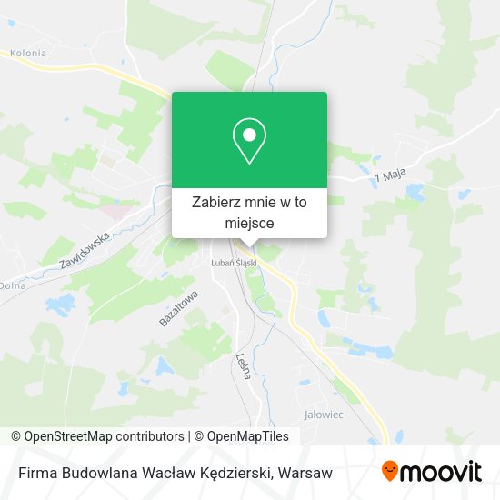 Mapa Firma Budowlana Wacław Kędzierski