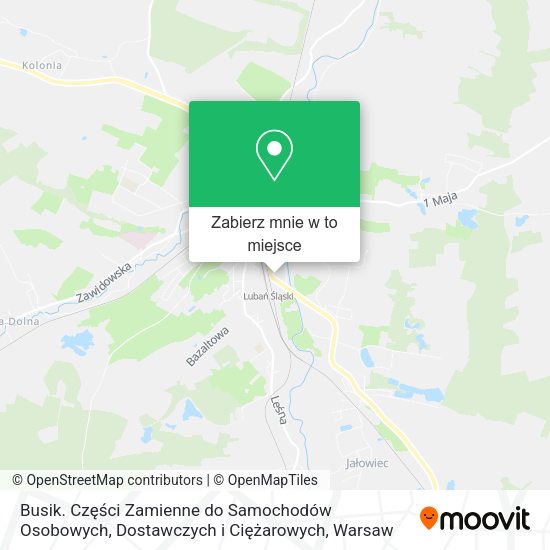 Mapa Busik. Części Zamienne do Samochodów Osobowych, Dostawczych i Ciężarowych