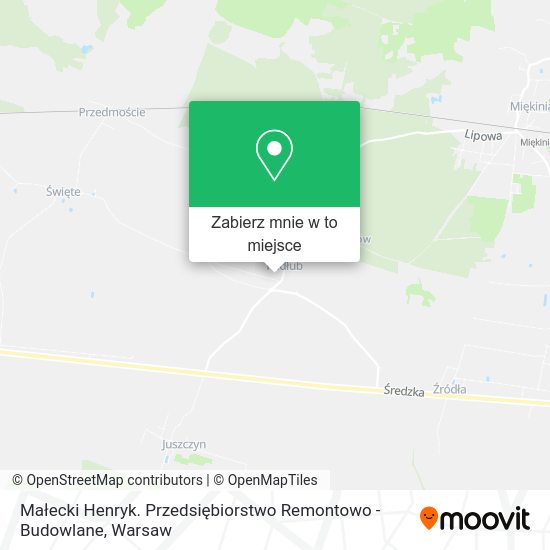 Mapa Małecki Henryk. Przedsiębiorstwo Remontowo - Budowlane