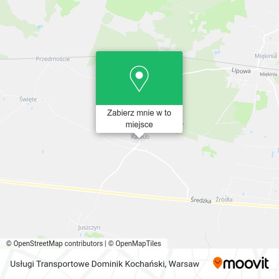 Mapa Usługi Transportowe Dominik Kochański