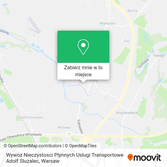 Mapa Wywoz Nieczystosci Plynnych Uslugi Transportowe Adolf Sluzalec