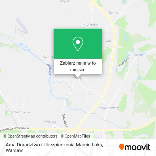 Mapa Ama Doradztwo i Ubezpieczenia Marcin Lokś