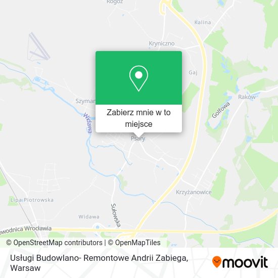 Mapa Usługi Budowlano- Remontowe Andrii Zabiega