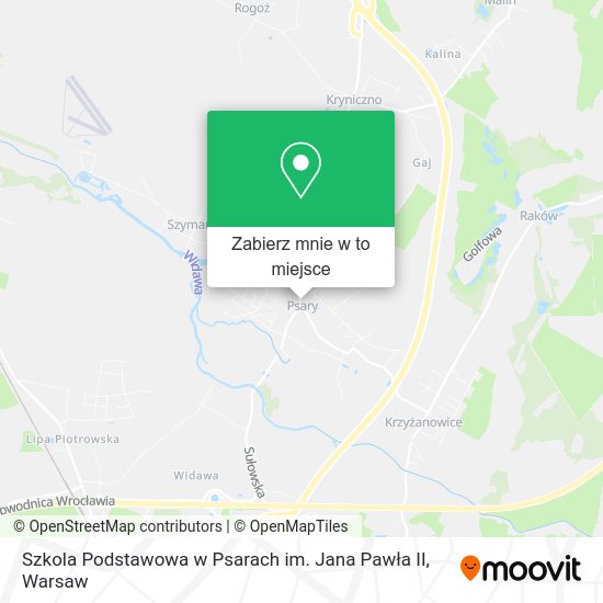 Mapa Szkola Podstawowa w Psarach im. Jana Pawła II