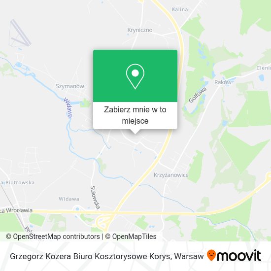 Mapa Grzegorz Kozera Biuro Kosztorysowe Korys