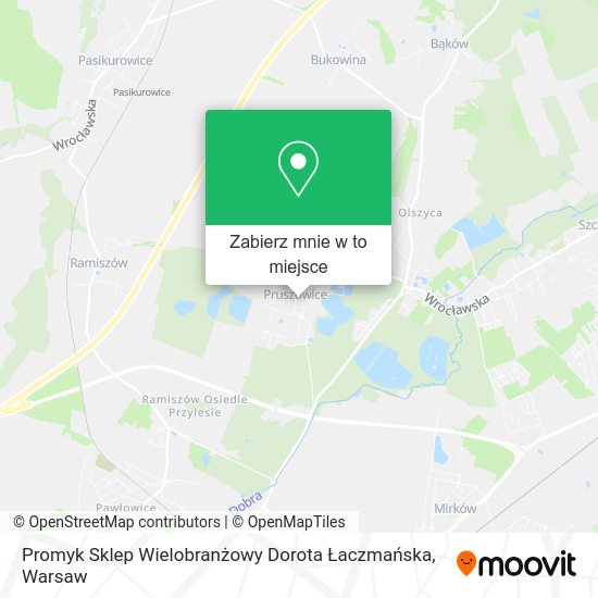 Mapa Promyk Sklep Wielobranżowy Dorota Łaczmańska