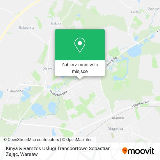 Mapa Kinya & Ramzes Usługi Transportowe Sebastian Zając