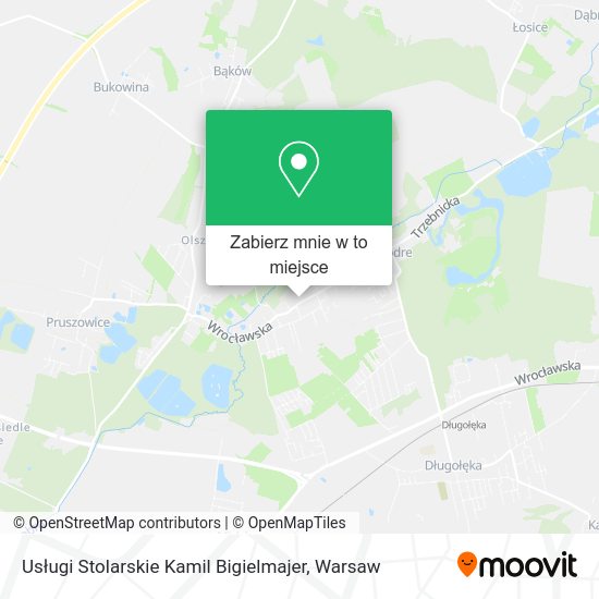 Mapa Usługi Stolarskie Kamil Bigielmajer