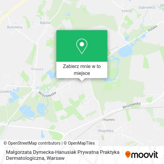 Mapa Małgorzata Dymecka-Hanusiak Prywatna Praktyka Dermatologiczna