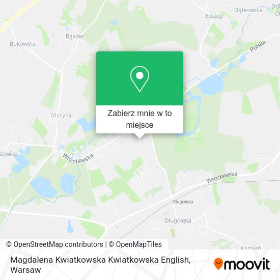 Mapa Magdalena Kwiatkowska Kwiatkowska English