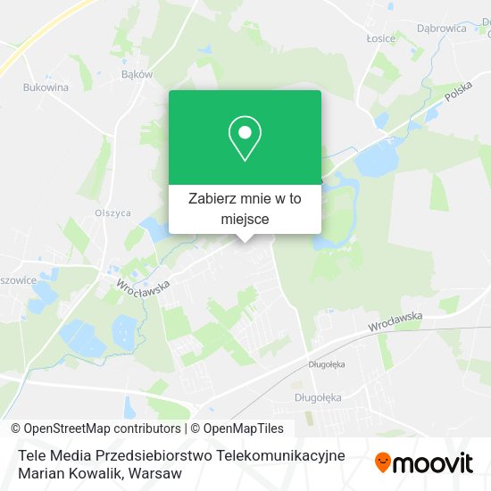 Mapa Tele Media Przedsiebiorstwo Telekomunikacyjne Marian Kowalik