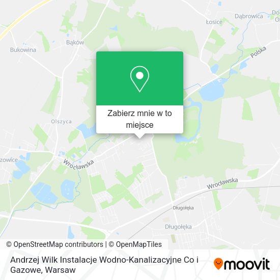 Mapa Andrzej Wilk Instalacje Wodno-Kanalizacyjne Co i Gazowe