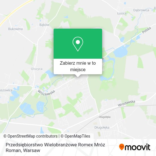 Mapa Przedsiębiorstwo Wielobranżowe Romex Mróz Roman