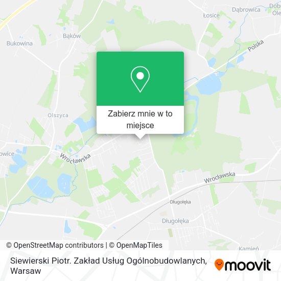 Mapa Siewierski Piotr. Zakład Usług Ogólnobudowlanych