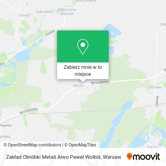 Mapa Zakład Obróbki Metali Alwo Paweł Wolbiś