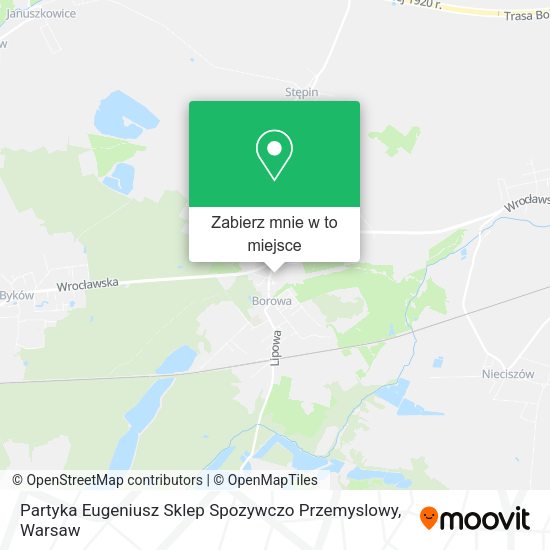 Mapa Partyka Eugeniusz Sklep Spozywczo Przemyslowy