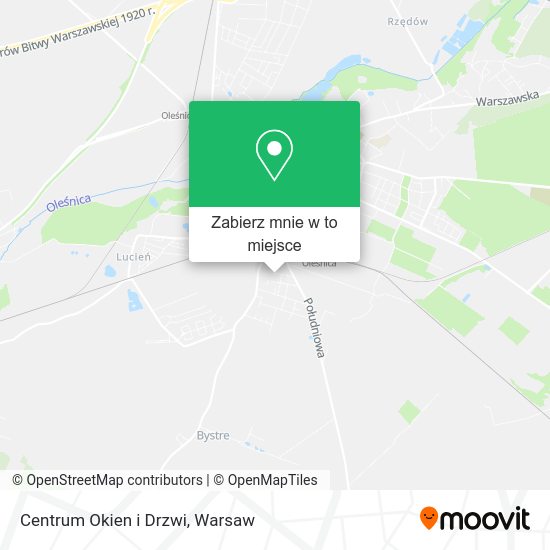 Mapa Centrum Okien i Drzwi