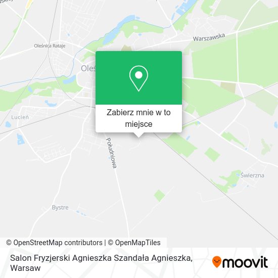 Mapa Salon Fryzjerski Agnieszka Szandała Agnieszka